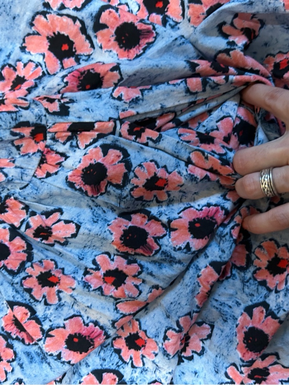 Sonnet James A Play Dress Watercolor Floral Multicolor Pockets Dress Size XXL - Picture 8 of 12